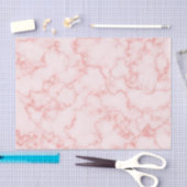 Elegante Roze Marmer Tissuepapier (Craft)