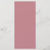 Elegante Roze Meisje Eerste Communie Menu (Achterkant)