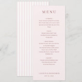 Elegante Roze Menu Sjabloon (Voorkant / Achterkant)