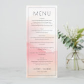 Elegante Roze Menutemplate Menu (Staand voorkant)
