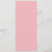 Elegante Roze Menutemplate Menu (Achterkant)