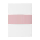 Elegante Roze Minimalistische Namen Uitnodigingen Wikkel (Achterkant Voorbeeld)