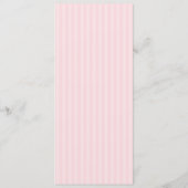Elegante Roze Minimalistische Trouwmenu Menu (Achterkant)