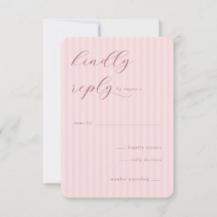 Elegante Roze Minimalistische Uitnodigingen