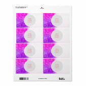 Elegante roze modern etiket (Full Sheet)