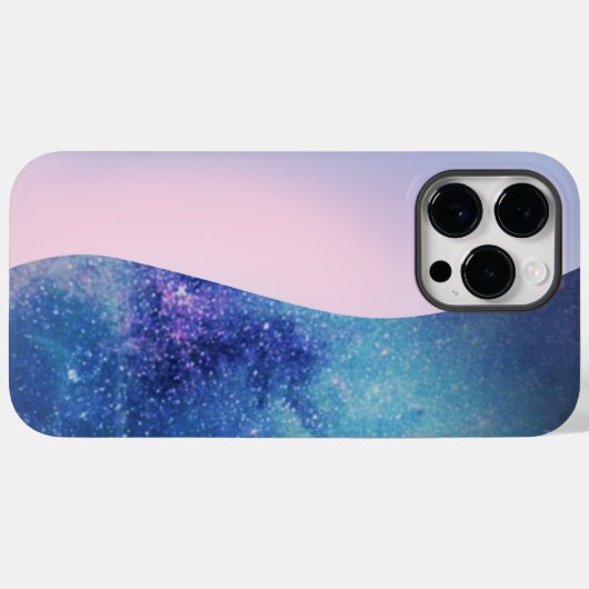 Elegante Roze Moderne gradiënt galaxy glitter ster Case-Mate iPhone Case (Achterkant (horizontaal))