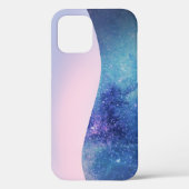 Elegante Roze Moderne gradiënt galaxy glitter ster Case-Mate iPhone Case (Achterkant)