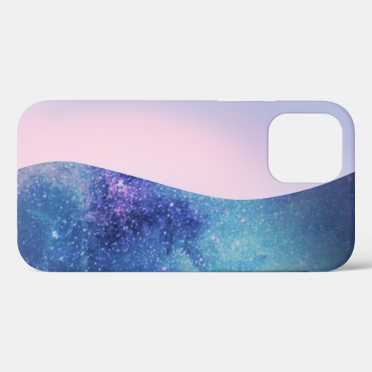 Elegante Roze Moderne gradiënt galaxy glitter ster Case-Mate iPhone Case (Achterkant (horizontaal))