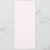 Elegante Roze Moderne Trouw Menu (Achterkant)