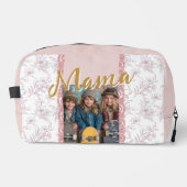 Elegante Roze Moederdag Bijbelvers Foto Toilettasje (Voorkant)