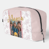 Elegante Roze Moederdag Bijbelvers Foto Toilettasje (Rechterhoek)