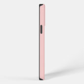 Elegante roze monogram initiaal iPhone hoesje (Rechterkant)
