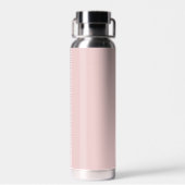 Elegante Roze Monogram Initiaal Waterfles (Achterkant)