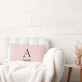 Elegante Roze Monogram Kussen