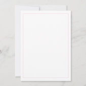 Elegante Roze Monogram Moderne Trouwdag Kaart (Achterkant)
