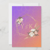 Elegante roze Moslim Nikah Uitnodiging (Achterkant)