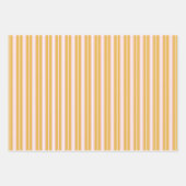 Elegante roze mosterd gele Franse tikkende strepen Inpakpapier Vel (Voorkant 2)