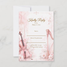 Elegante Roze Muzikale Bruiloft