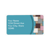 Elegante roze nectar etiket (Voorkant)