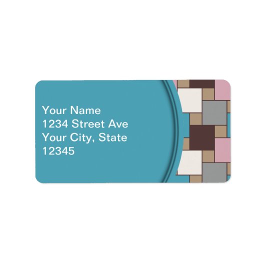 Elegante roze nectar etiket (Voorkant)