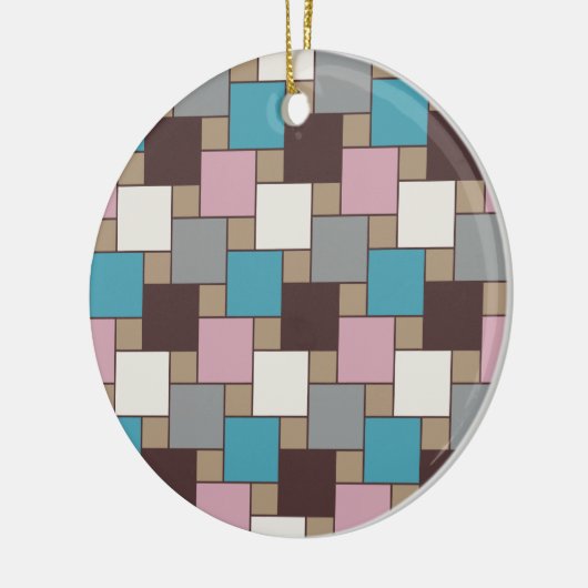 Elegante roze nectar keramisch ornament (Links)