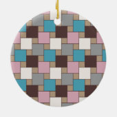 Elegante roze nectar keramisch ornament (Achterkant)