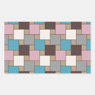 Elegante Roze Nectar Rechthoekige Sticker