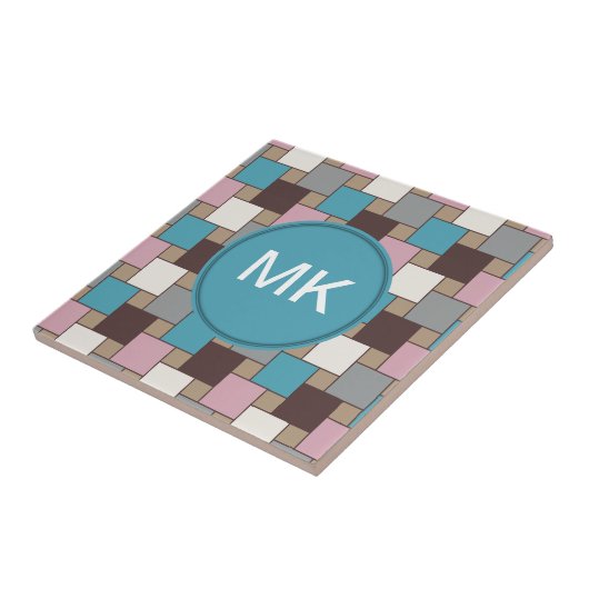 Elegante roze nectar tegeltje (Zijkant)