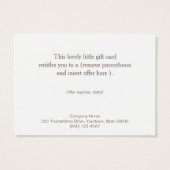 Elegante roze orchidee bloem bloemist visitekaartjes (Achterkant)