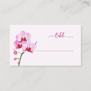 Elegante Roze Orchidee Bloem Illustratie Plaatskaartje
