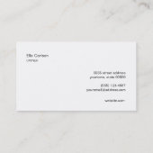 Elegante Roze Orchidee Bloemen Massage Therapeut Visitekaartje (Achterkant)