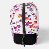 Elegante roze orchidee patroon monogram naam toilettasje (Rechts)