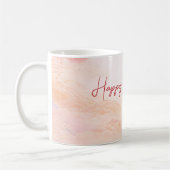 Elegante Roze Orchidee Verjaardag Koffiemok (Links)