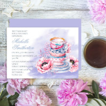 Elegante Roze Paarse 75e Verjaardag Theepartij