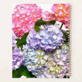 Elegante roze paarse blauwe bloemen hortensia's Mo Planner (Achterkant)
