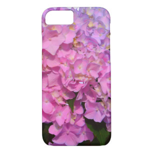 Elegante roze paarse bloemblaadjes hortensia's Case-Mate iPhone case