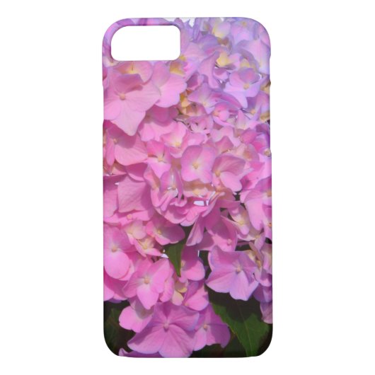 Elegante roze paarse bloemblaadjes hortensia's Case-Mate iPhone case (Achterkant)