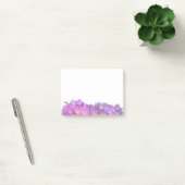 Elegante roze paarse bloemblaadjes hortensia's post-it® notes (Kantoor)