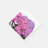 Elegante roze paarse bloemblaadjes hortensia's servetten (Hoek)