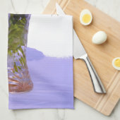 Elegante roze paarse bloemblaadjes hortensia's theedoek (Quarter Fold)