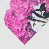 Elegante roze paarse bloemblaadjes hortensia's tissuepapier (Detail)