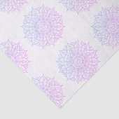 Elegante roze Paarse Boho Ombre Mandala Decoupage Tissuepapier (Detail)