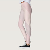 Elegante roze Paarse crème Sjabloon pastel kleuren Leggings (Links)