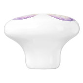 Elegante roze Paarse vlinder  ladeknop Keramische Knop (Zijkant)