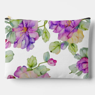 Elegante roze paarse waterverf bloemen etui