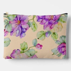 Elegante roze paarse waterverf bloemen etui