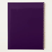 Elegante Roze Paarse Waterverf Esthetician Planner (Achterkant)