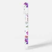 Elegante roze paarse waterverf wilde bloemen Case-Mate iPhone case (Achterkant / Links)