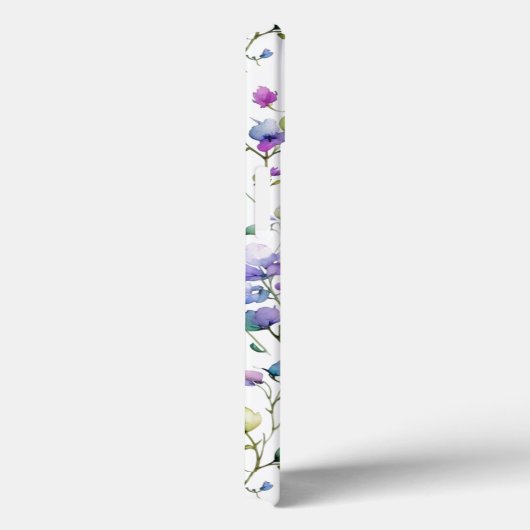 Elegante roze paarse waterverf wilde bloemen Case-Mate iPhone case (Achterkant / Rechts)