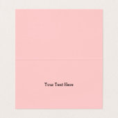 Elegante roze Paisley Design Tear Drops Daisies Visitekaartje (Binnenkant ongevouwen)